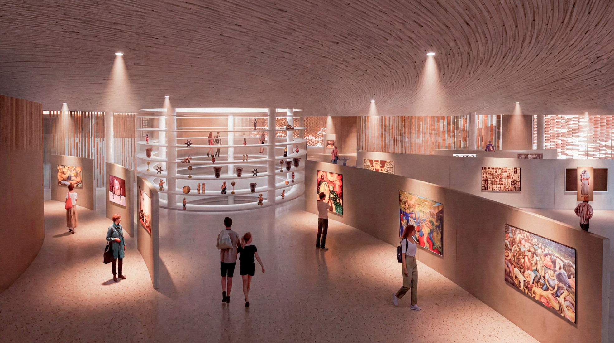 Propuesta ganadora en la fase final del concurso para proyectar el nuevo Museo Nacional del Ecuador. «Estratos Vivos», de SANAA junto con A0, CPA y JHS.