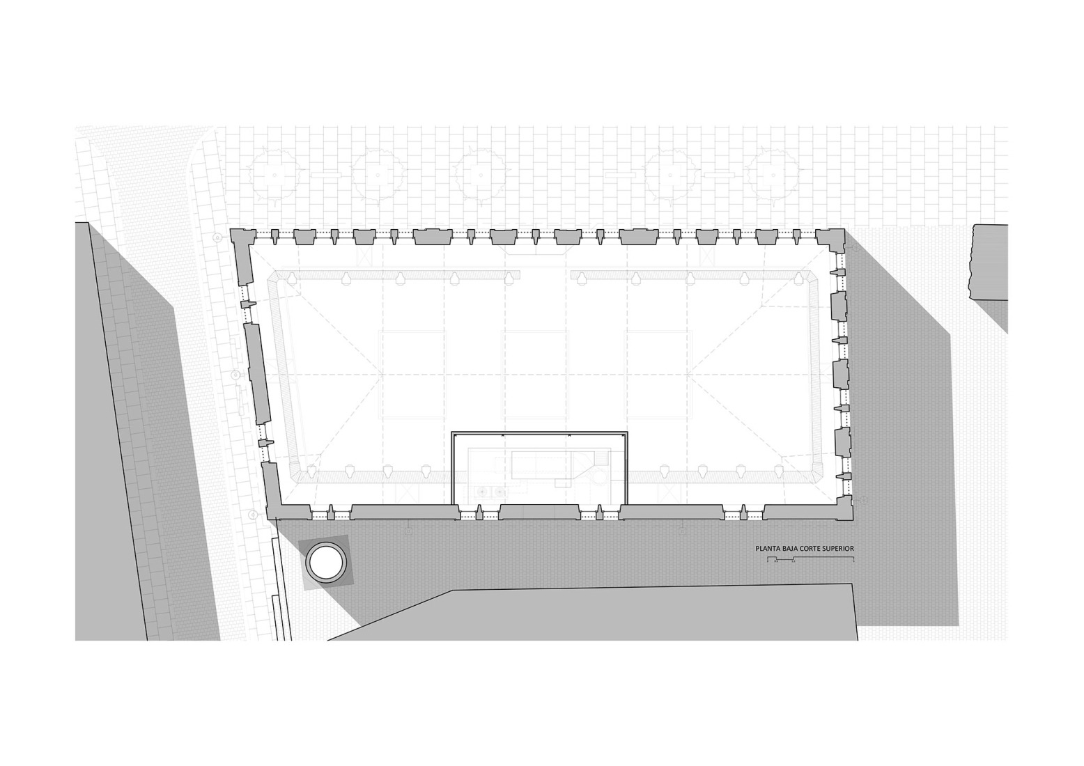 Plano de planta baja. Reforma y digitalización Sala Amós Salvador por Sergio Rojo.