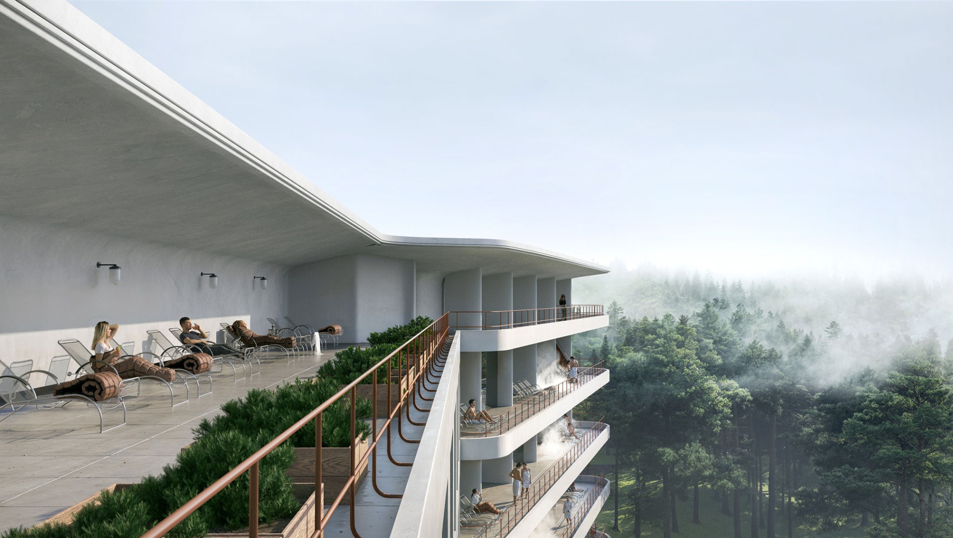 Master plan for the Paimio Sanatorium by Snøhetta. Rendering by Proloog/Snøhetta. 