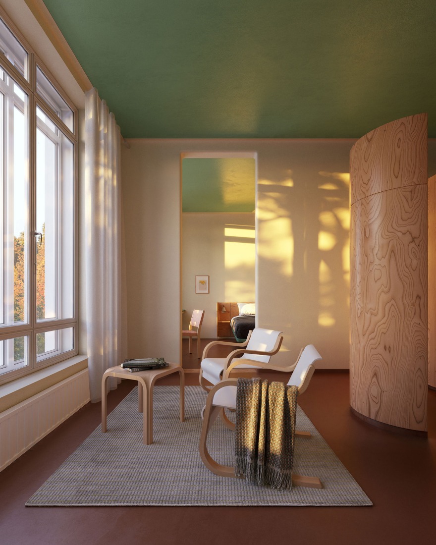 Master plan for the Paimio Sanatorium by Snøhetta. Rendering by Proloog/Snøhetta. 