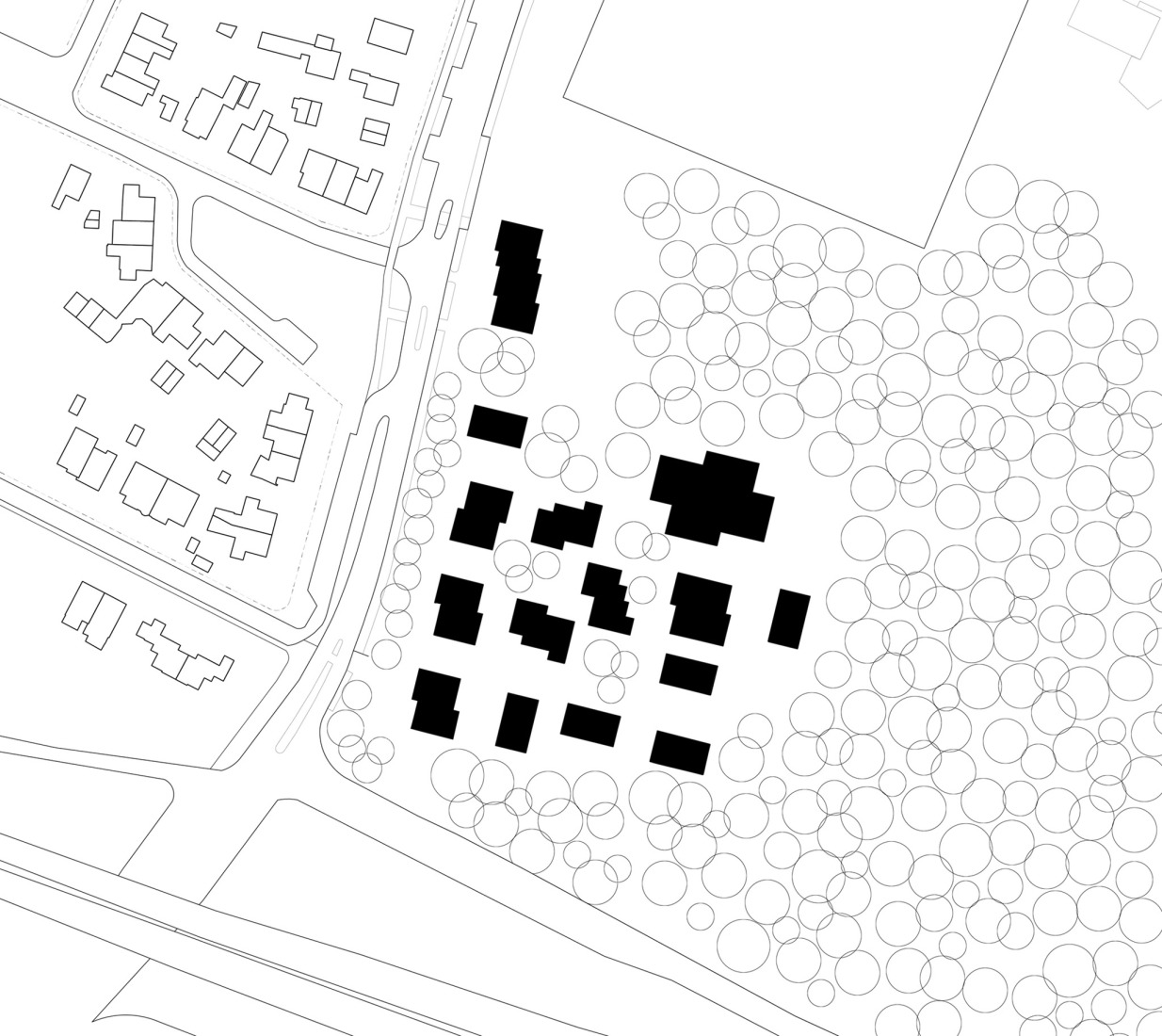 Plano de emplazamiento. «Common Woods» por Space&Matter.