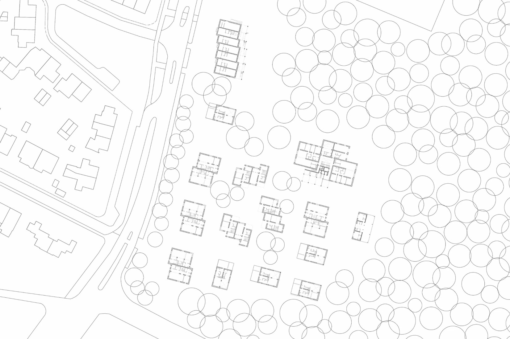 Boceto conceptual. «Common Woods» por Space&Matter.