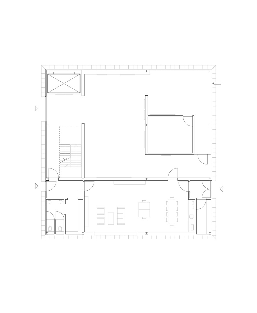 Ground floor plan. Showdepot DE.GROEN by Space Encounters.