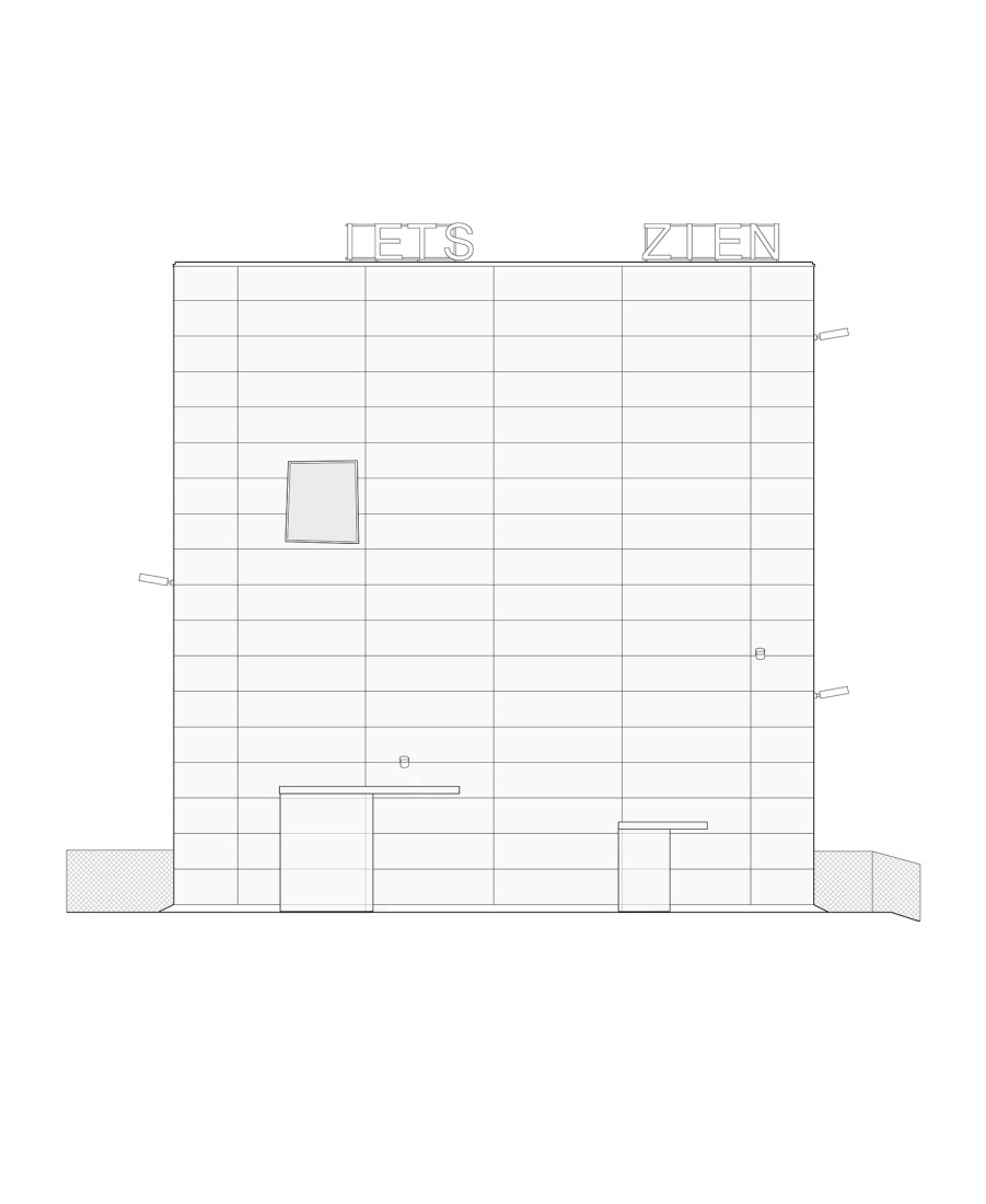 West Elevation. Showdepot DE.GROEN by Space Encounters.