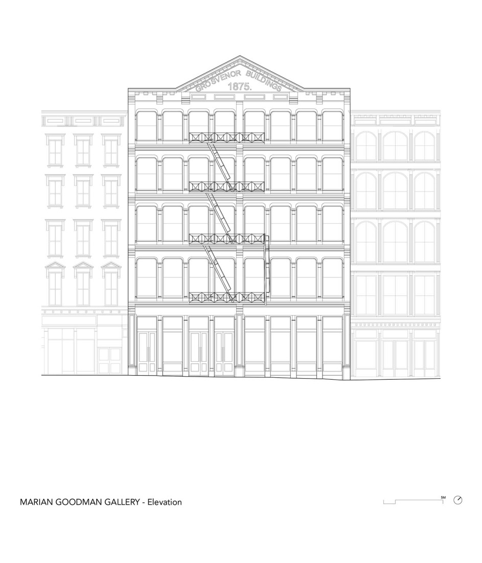 Elevation. Marian Goodman Gallery by studioMDA.