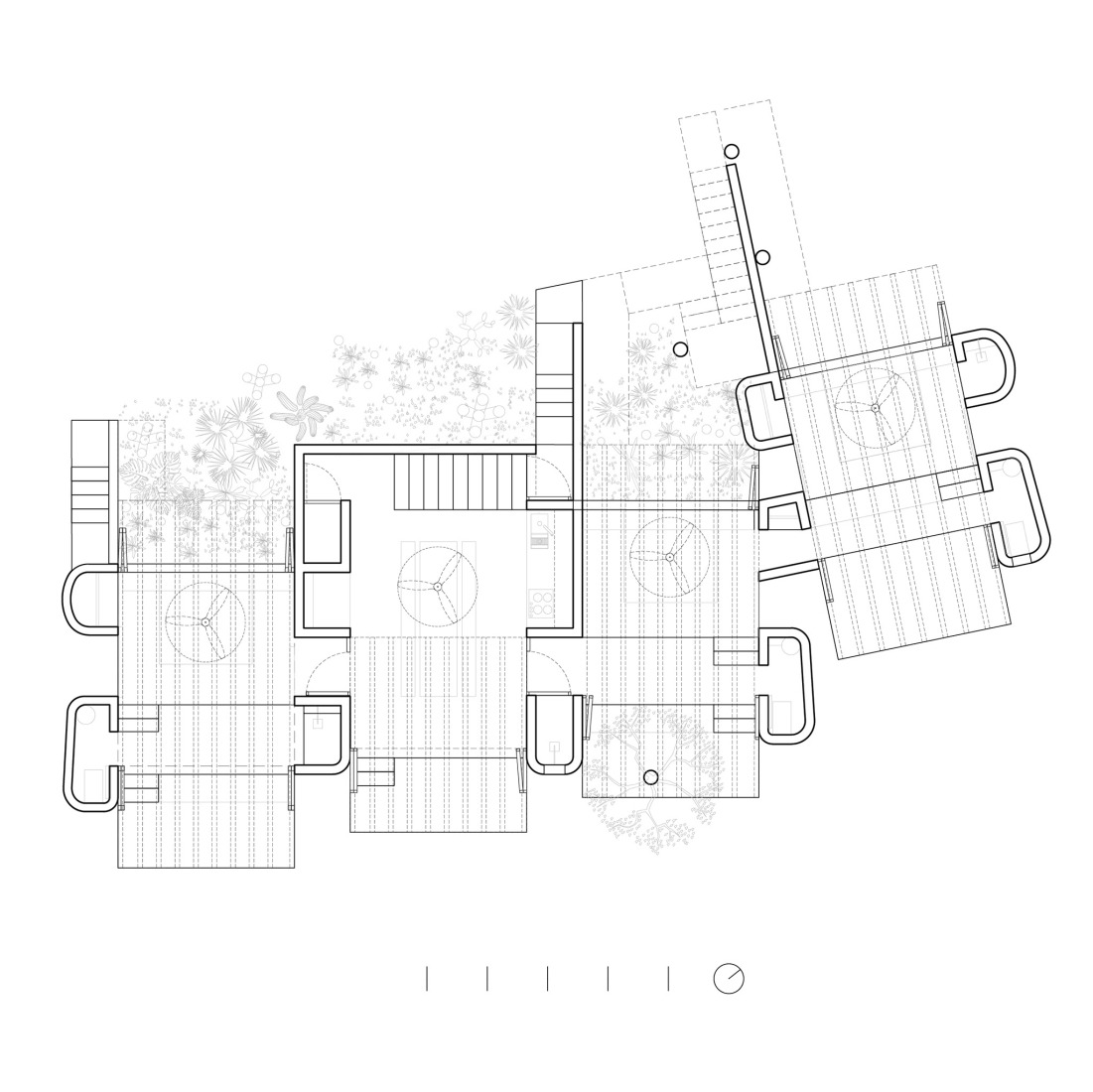 Ground floor plan. Ten feet House by Studio Font.