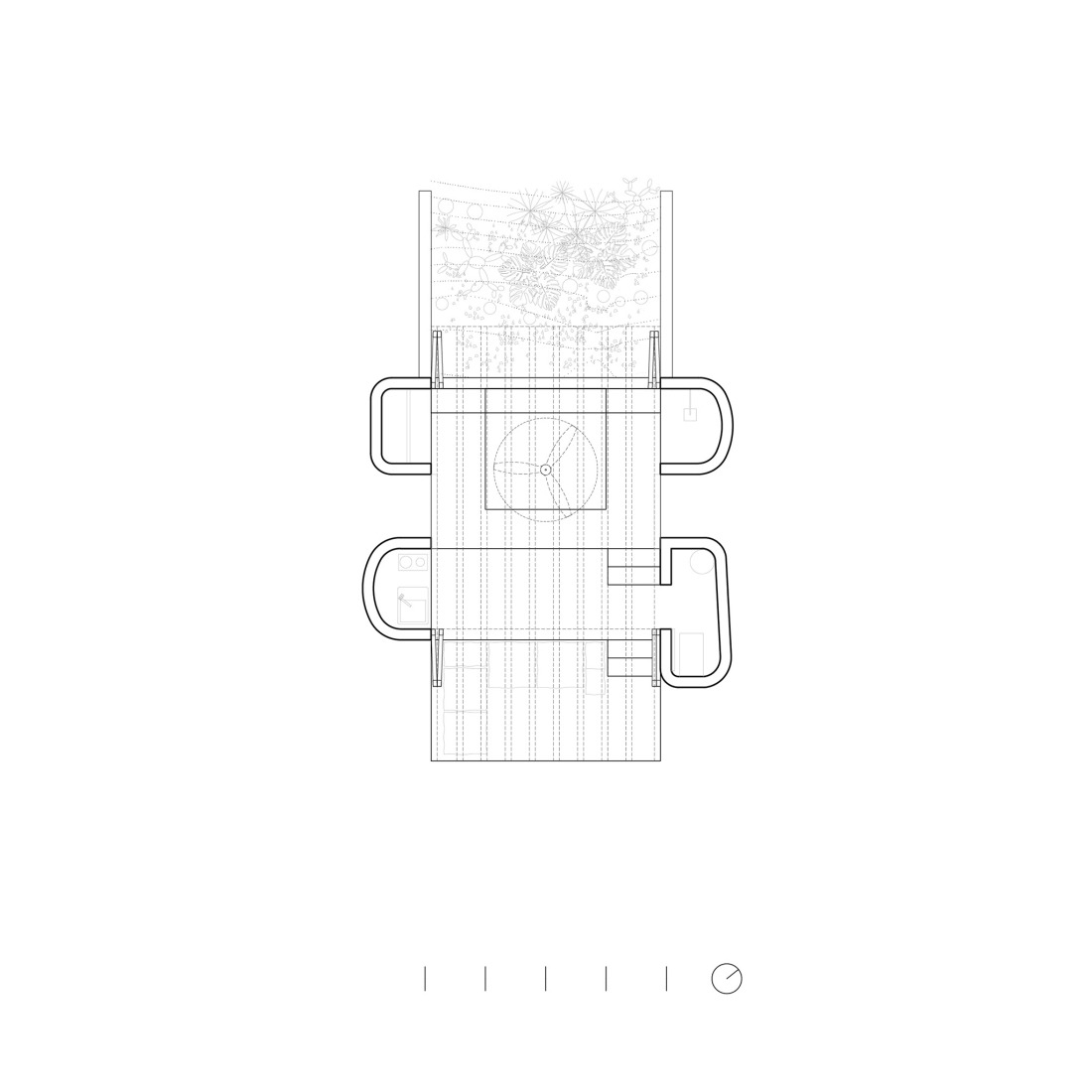 Base module plan. Ten feet House by Studio Font.