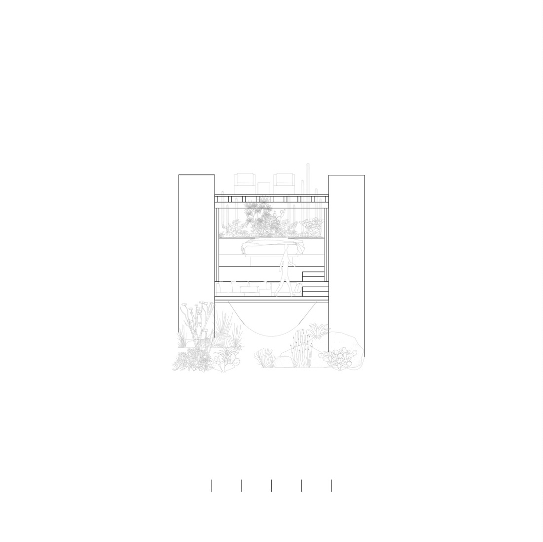 Elevation. Ten feet House by Studio Font.