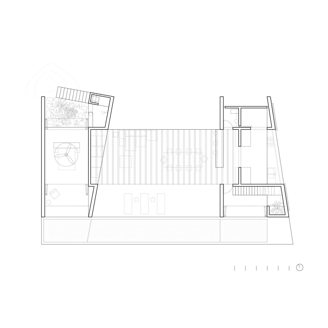 Plano de planta baja. Casa Macahuite por Studiofont.