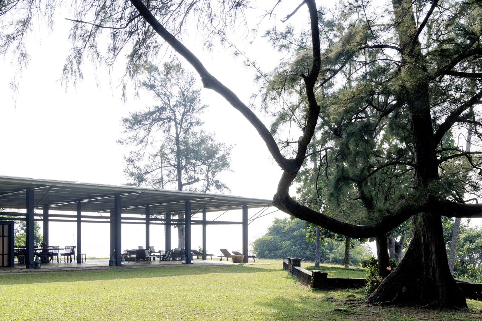 Exterior view, House for Pradeep Jayewardene, Mirissa, Sri Lanka. Photograph by Iwan Baan, 2026.