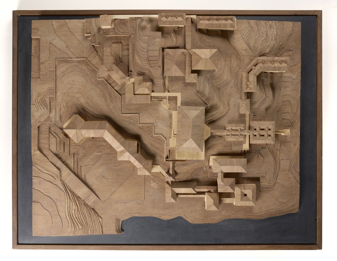 Robert Verrijt, Jake Moulson, Nihal Silva, S. O. Sonnadara, Chandima Bandara, Cristina Monteiro Model, University of Ruhuna, wood on concrete base, 2004 M+ Hong Kong. Courtesy by Geoffrey Bawa and Lunuganga Trusts.