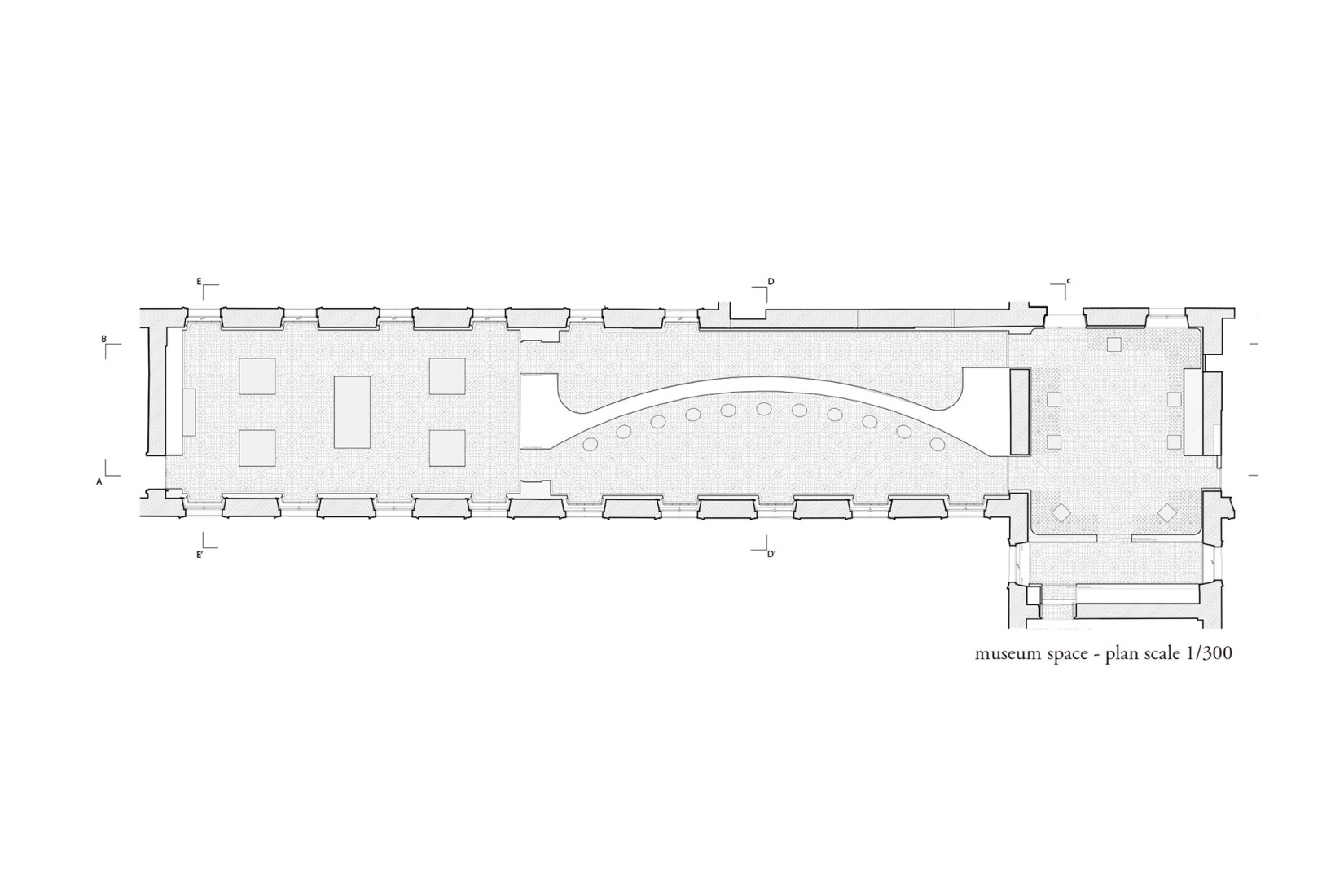 Museum space floor plan. The Al Thani Collection at the Hôtel de la Marine.