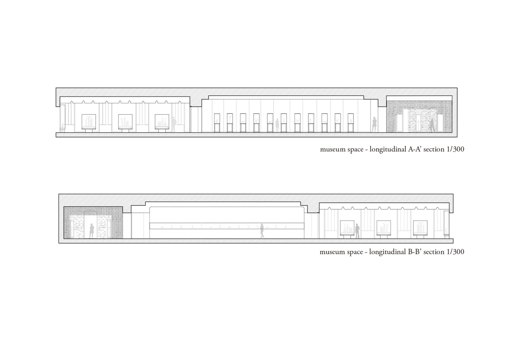 Longitudinal section. The Al Thani Collection at the Hôtel de la Marine.