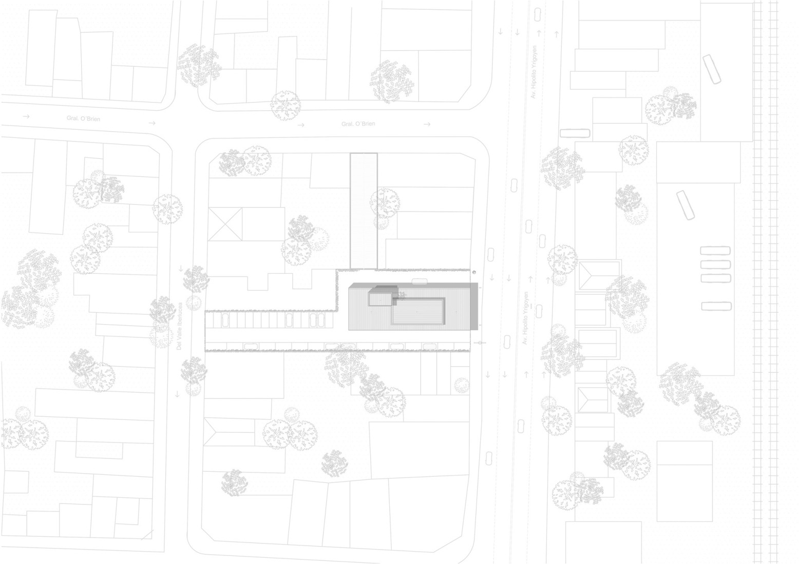 Plano de situación. «Autohelado LV Escalada» por DRM Arquitectura.