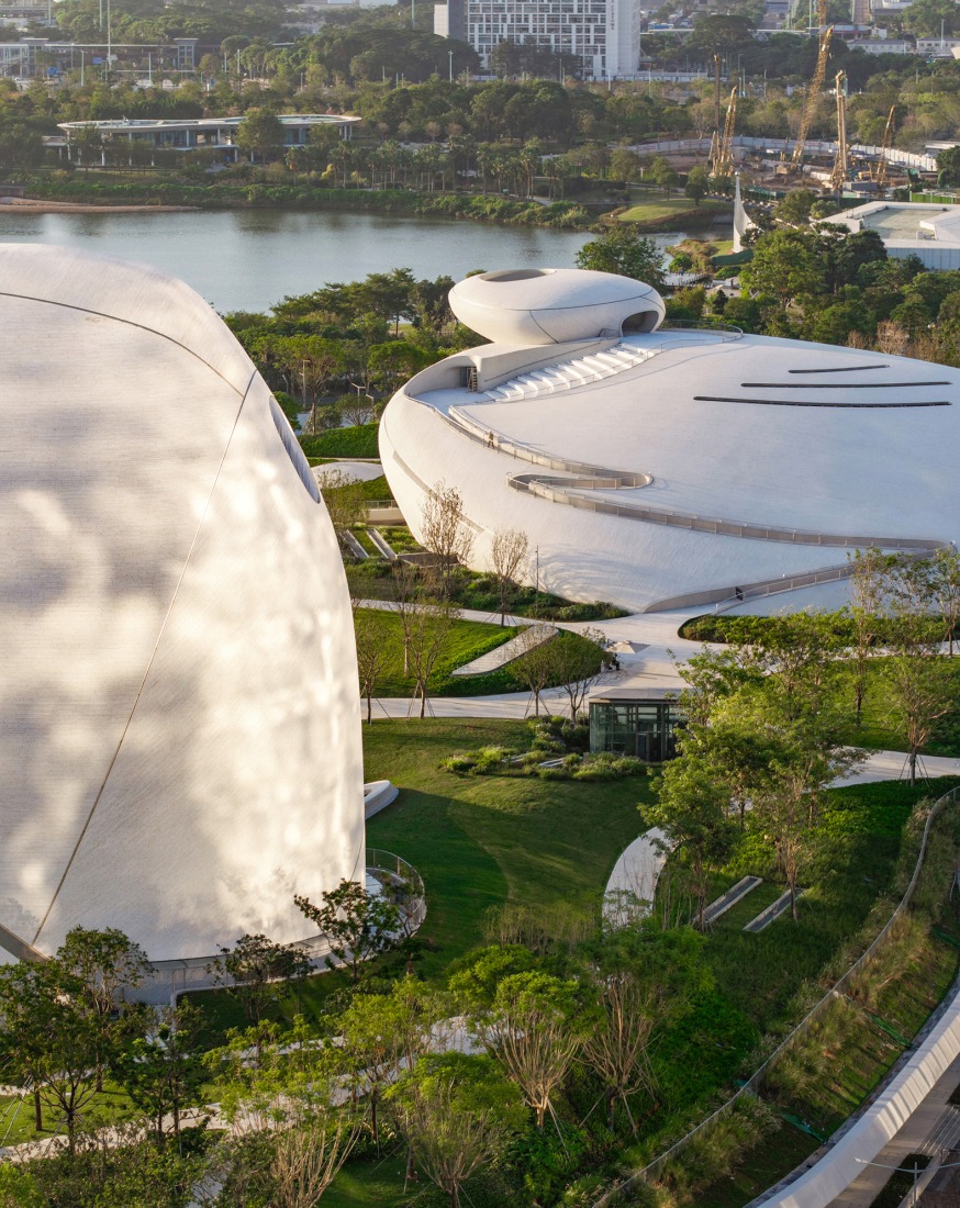Plaza Cultural de la Bahía de Shenzhen por MAD. Fotografía por Chen Jiaqi.