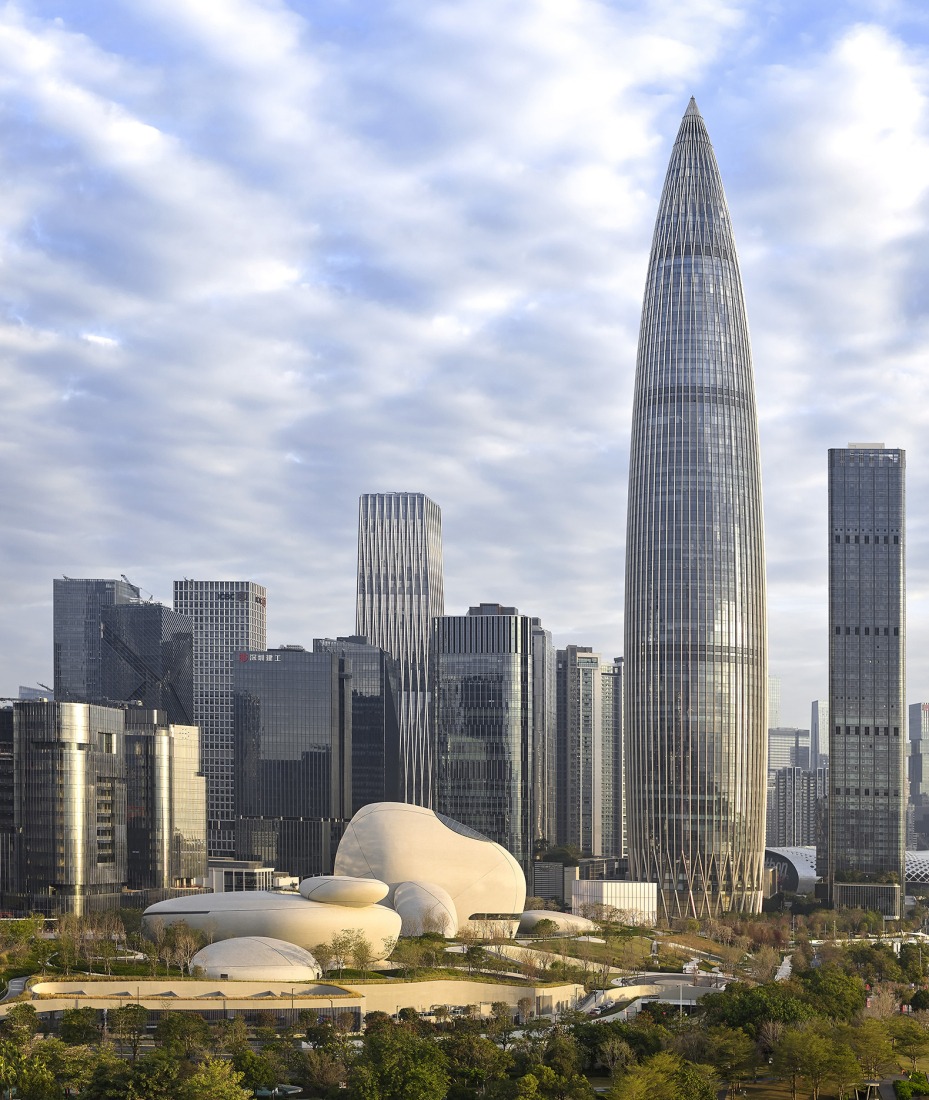 Plaza Cultural de la Bahía de Shenzhen por MAD. Fotografía por Hufton+Crow.