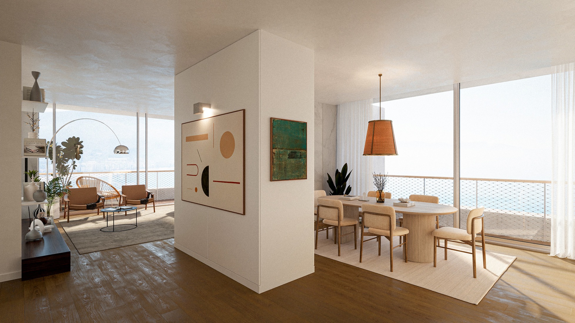 "Duas Towers" by OODA. Rendering by OODA.