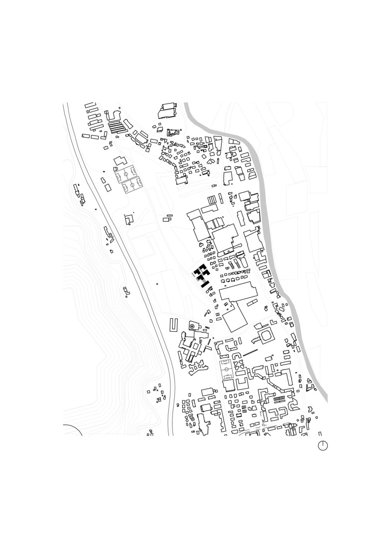 Plano de situación. Residencia Casa Ella por PINEARQ. 