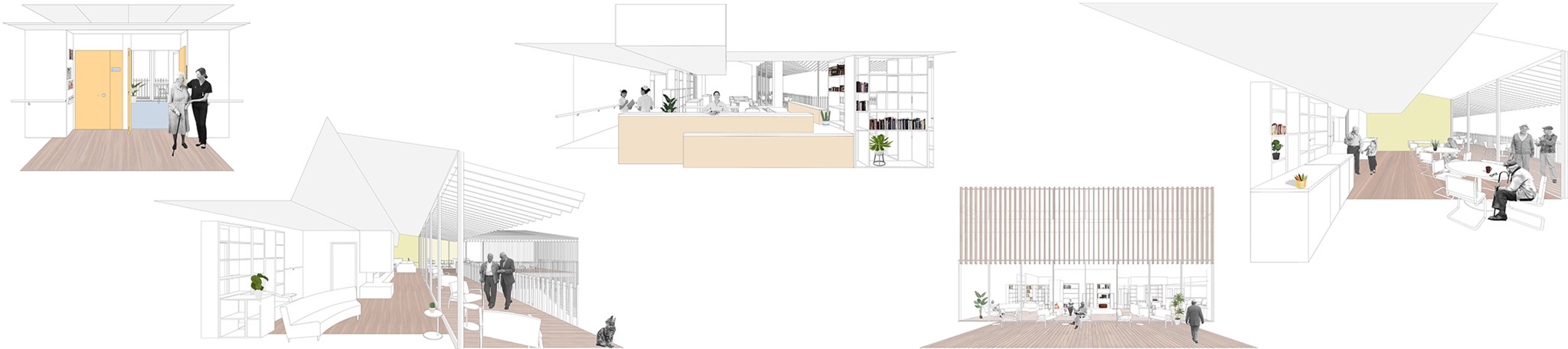 Perspectivas. Residencia Casa Ella por PINEARQ. 