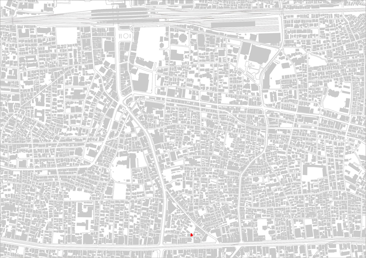 Location plan. Shin-Nakano Trapezoidal by Ryuichi Sasaki Architecture. 
