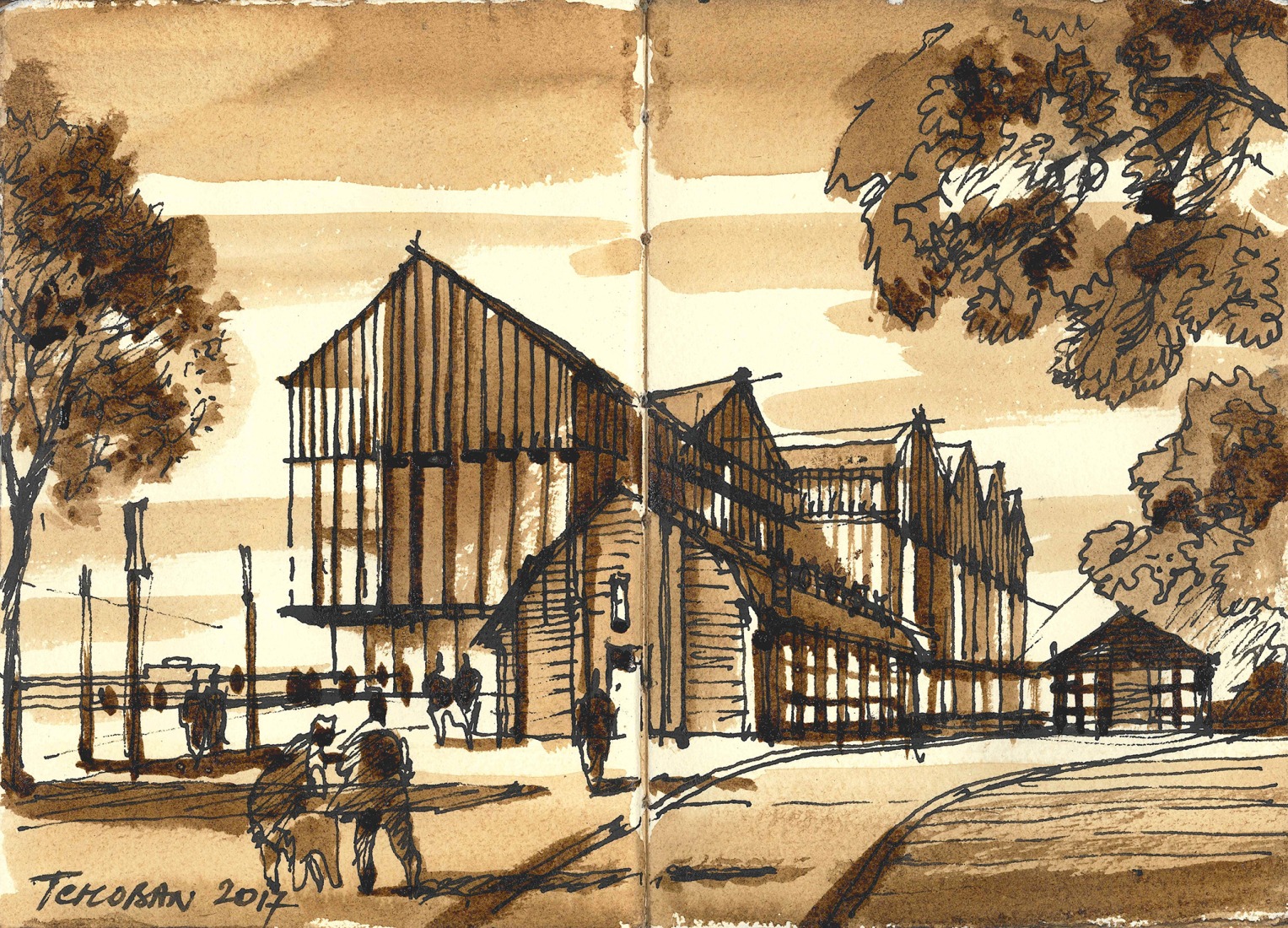 Sketch. Perm State Art Gallery by SPeeCH.