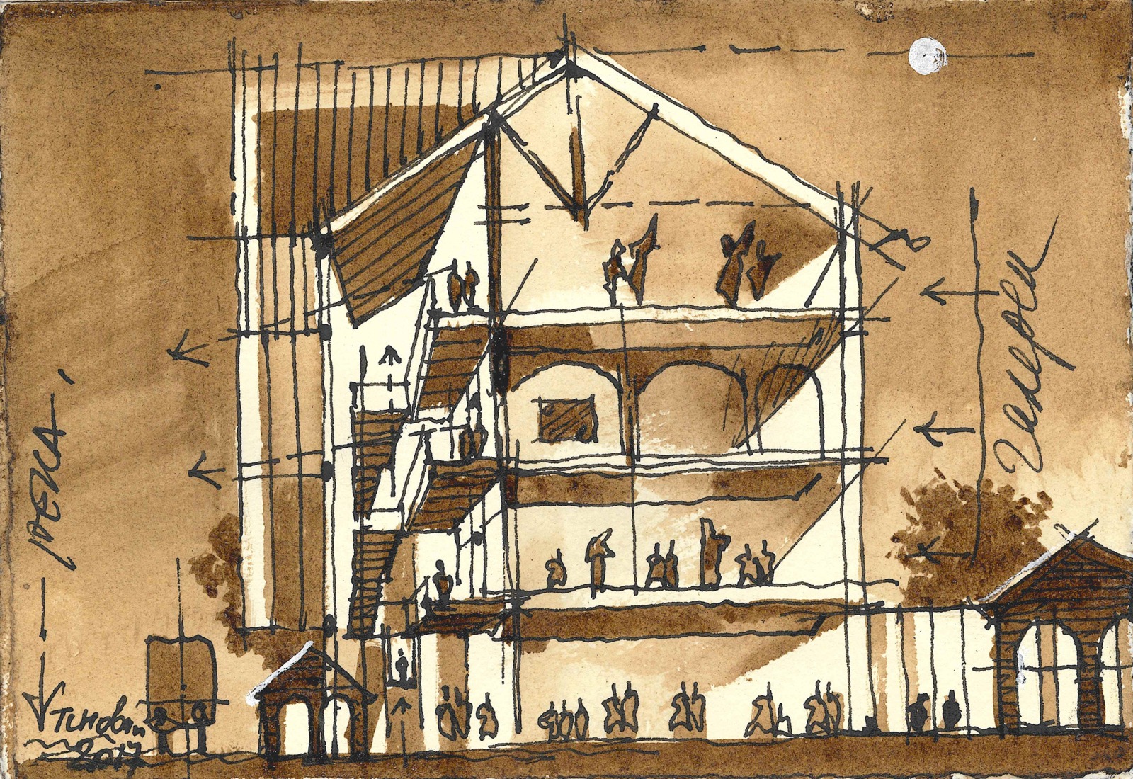 Sketch. Perm State Art Gallery by SPeeCH.