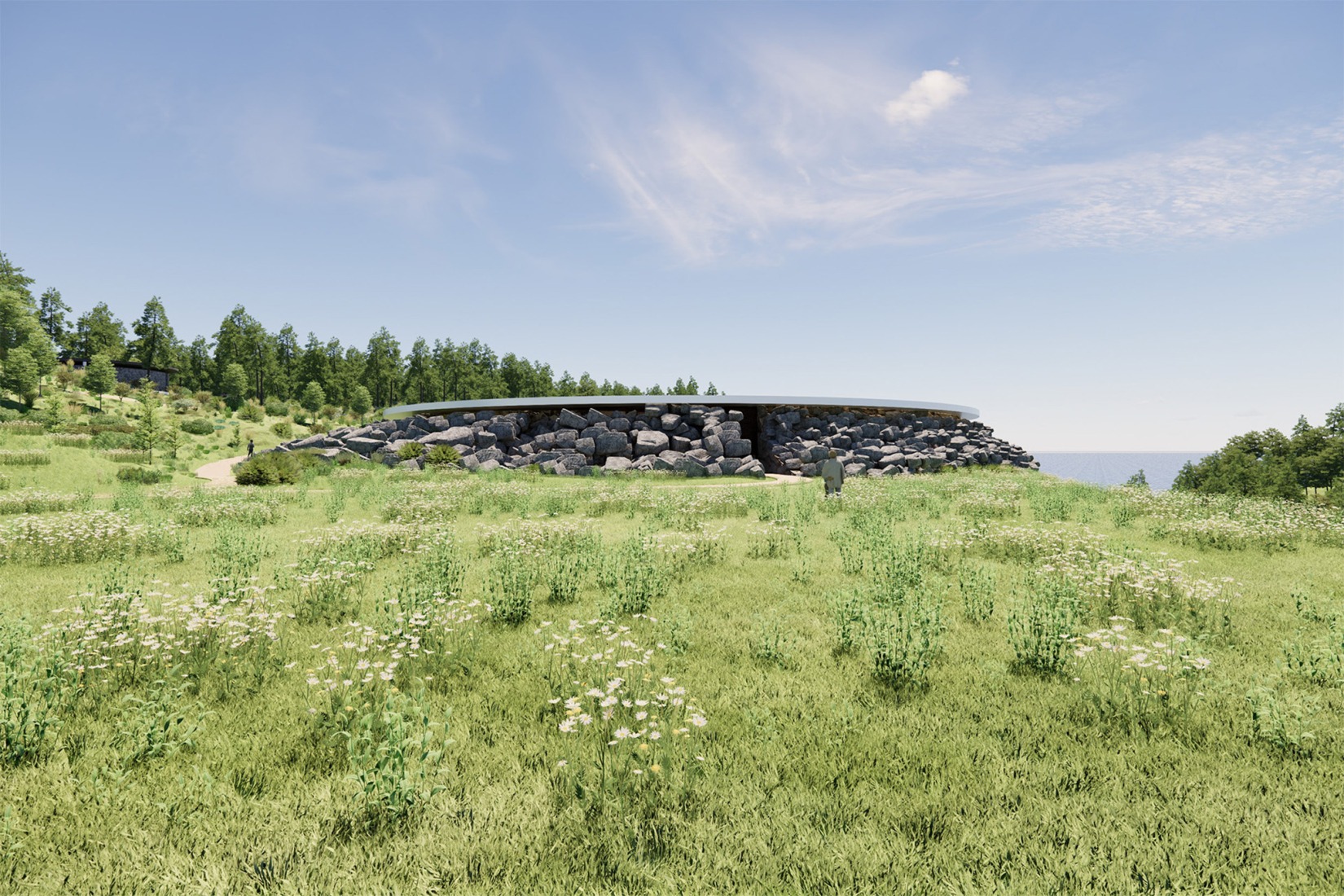 "Sea of Time – TOHOKU" by ATTA + Tatsuo Miyajima. Photograph by ATTA – Atelier Tsuyoshi Tane Architects.