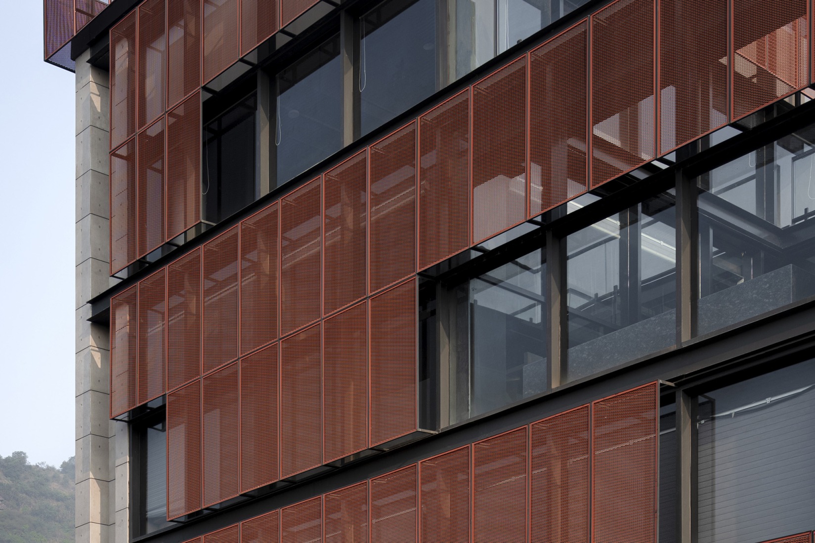 "Screened Spaces" by Studio UF+O. Photograph by Vivek Eadara.