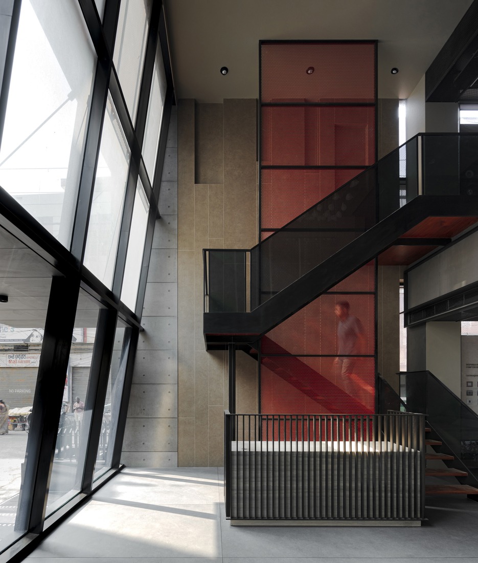 "Screened Spaces" by Studio UF+O. Photograph by Vivek Eadara.
