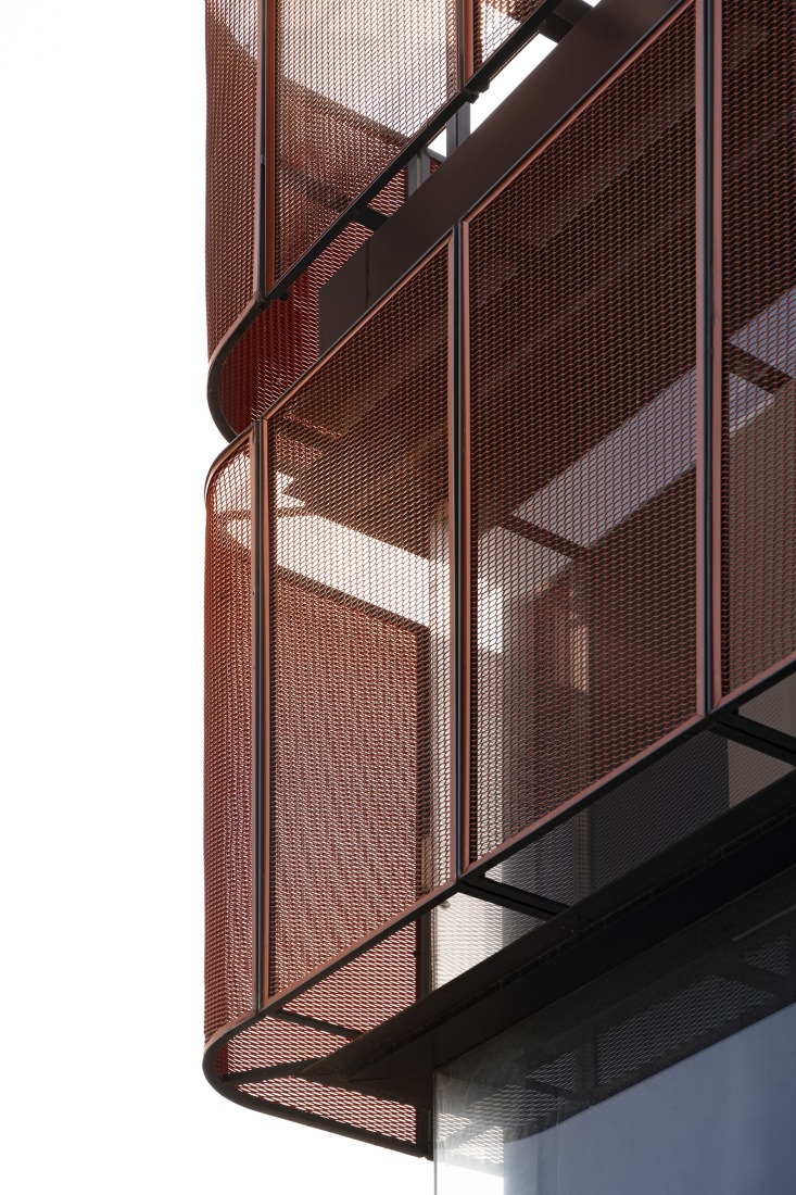 "Screened Spaces" by Studio UF+O. Photograph by Vivek Eadara.