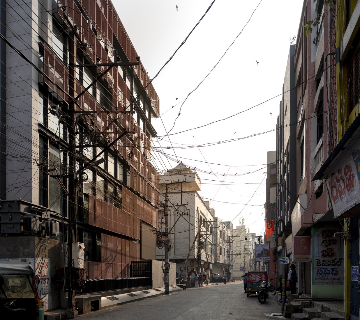 "Screened Spaces" by Studio UF+O. Photograph by Vivek Eadara.