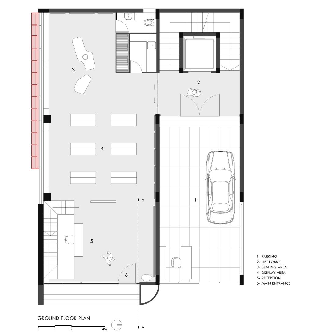 Ground floor plan. "Screened Spaces" by Studio UF+O.
