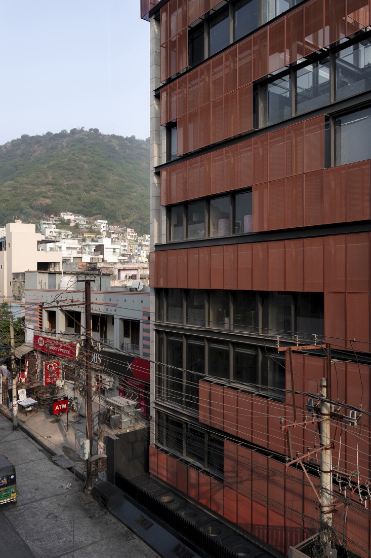 "Screened Spaces" by Studio UF+O. Photograph by Vivek Eadara.
