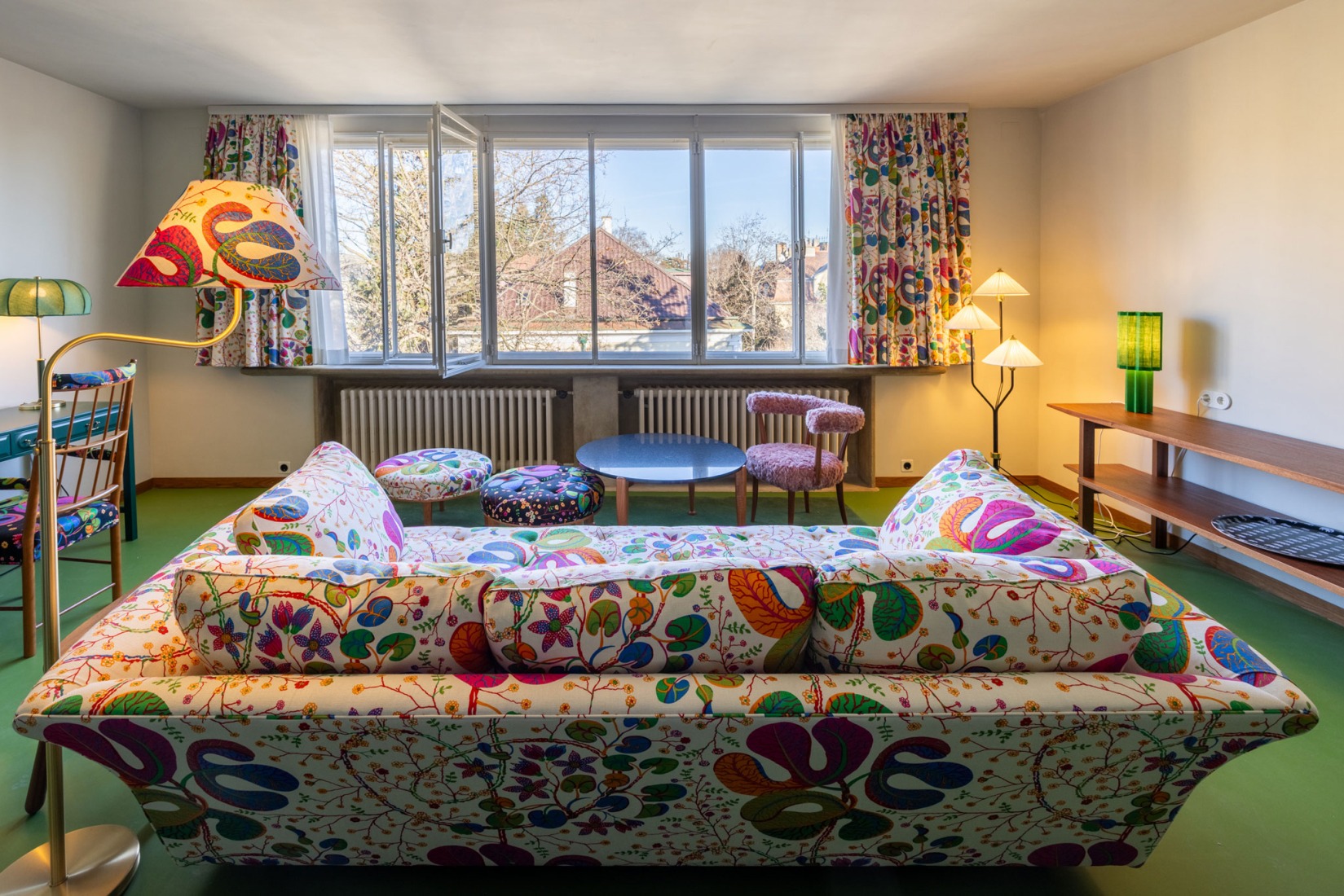 Guestrooms. Villa Beer by Josef Frank and Oskar Wlach / Renovation by Christian Prasser. Photograph by Stephan Huger.