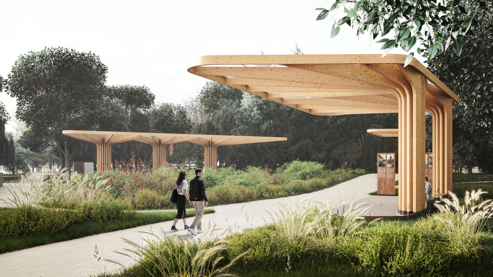 Visualización. Parque Gloria y Libertad, de Aranchii Architects.