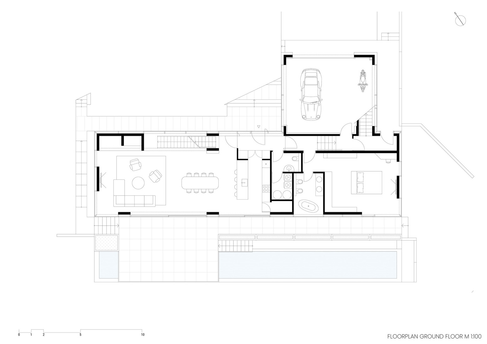 Ground floor plan. Curious House by FORVM arhitektura. 