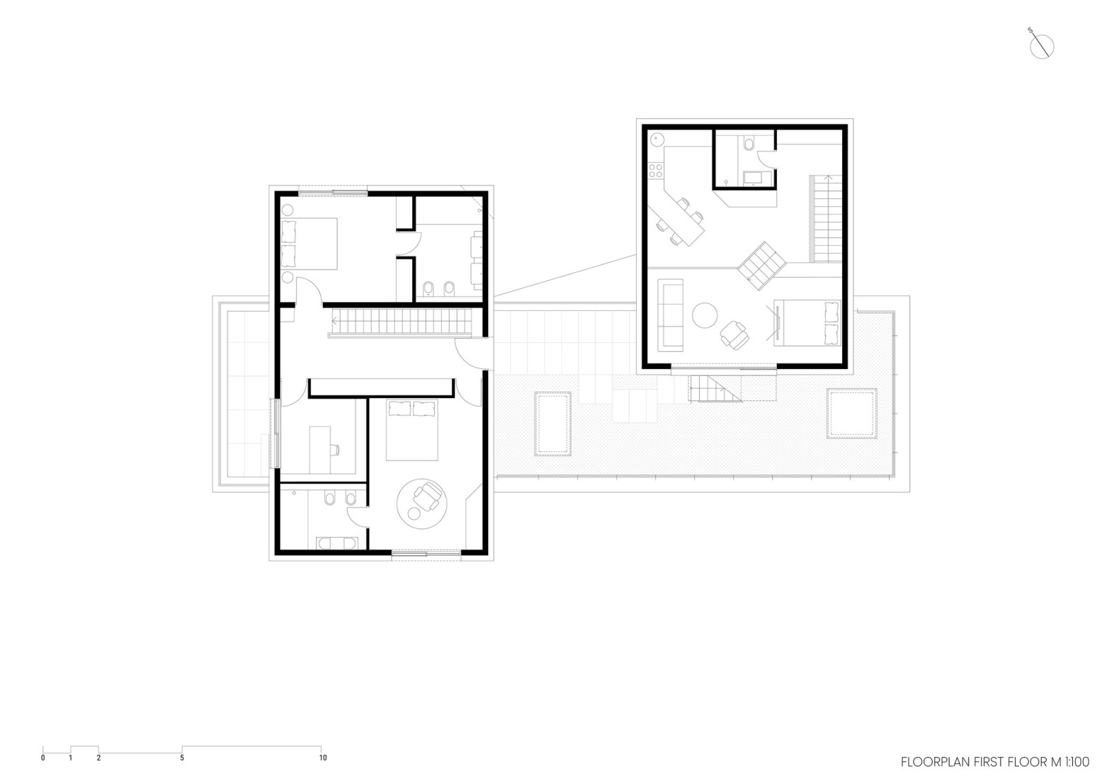 First floor plan. Curious House by FORVM arhitektura. 