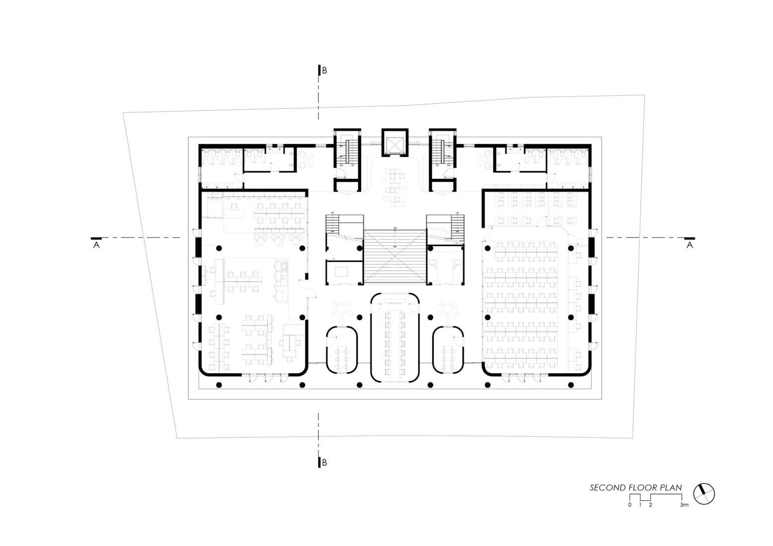Second floor plan. "NICE CALL (NCP)" by Junsekino Architect and Design.