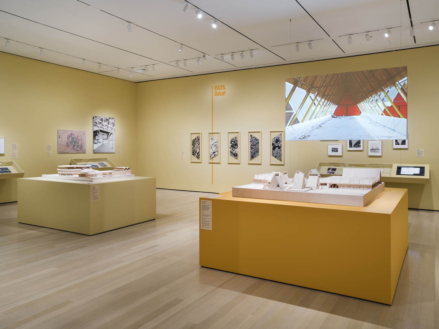 Installation view, Architects of Liberation: Modernism in Western Africa, on view at The Museum of Modern Art, New York, from July 5, 2026 through January 2, 2027. Photo by Martin Parsekian / The Museum of Modern Art, New York.