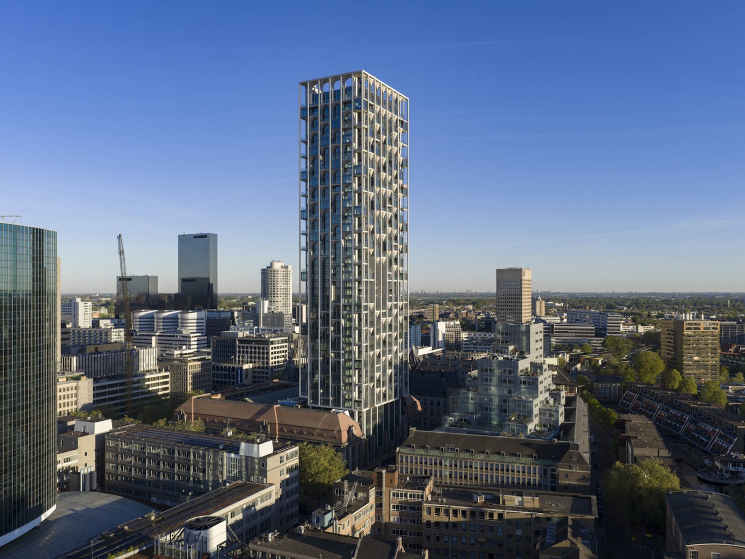 POST tower by ODA. Photograph by Ossip van Duivenbode.