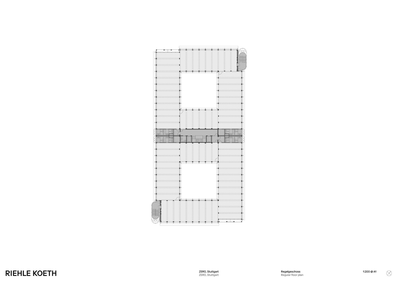 Regular floor plan. "ZERO." by RIEHLE KOETH.