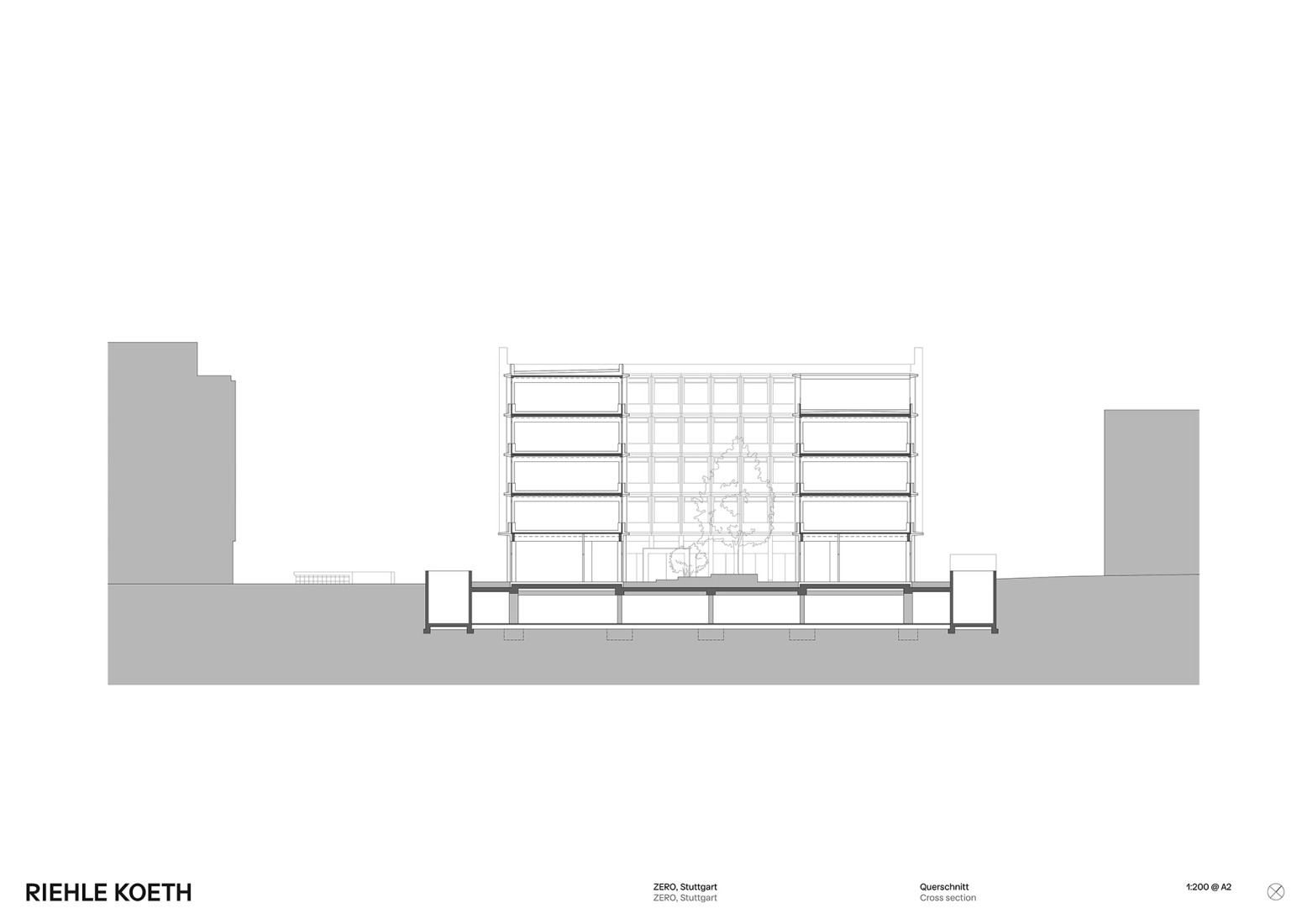 Cross section. "ZERO." by RIEHLE KOETH.