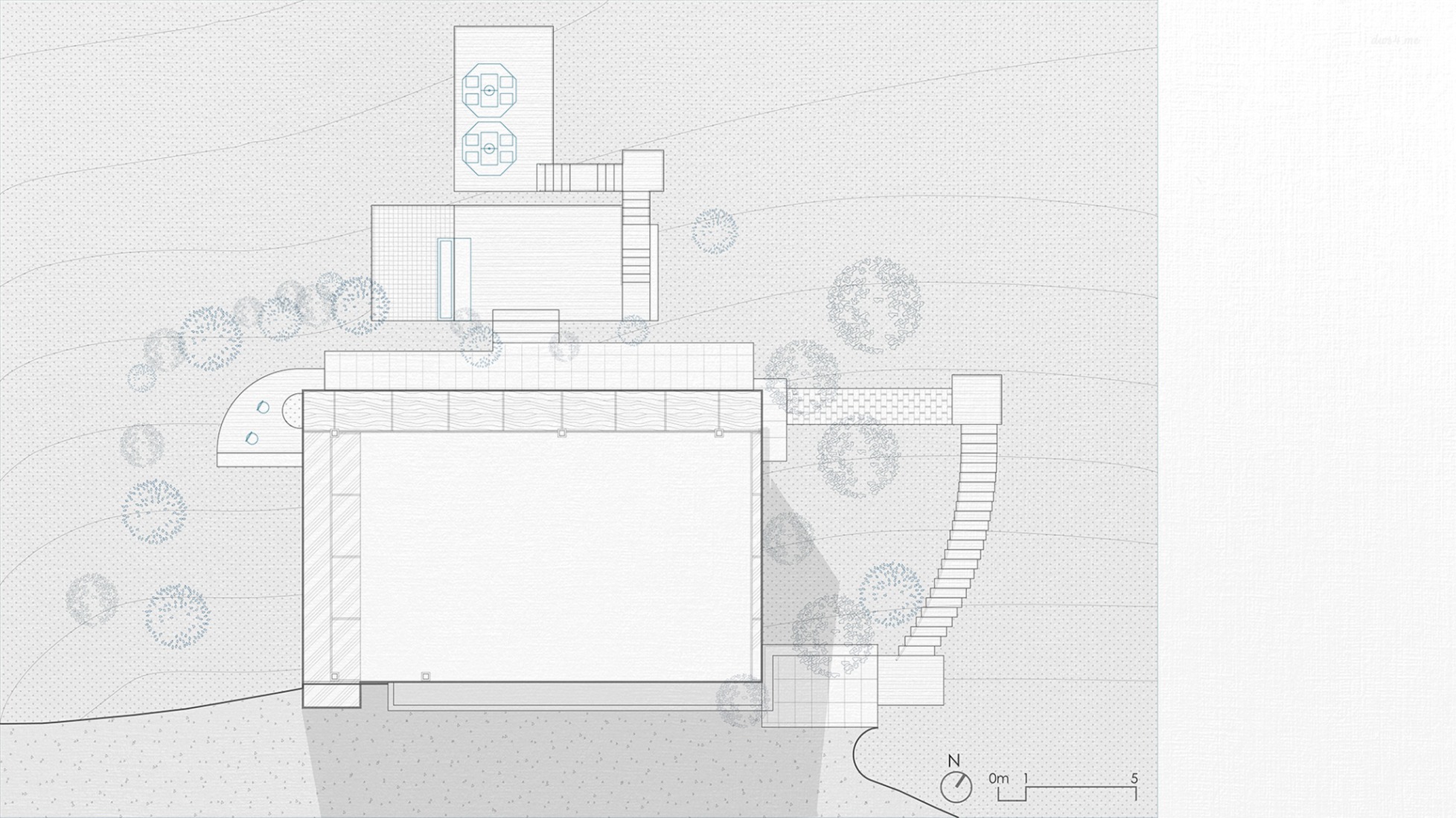 Ground floor plan. LAGO Italian Family Kitchen by vari architects.