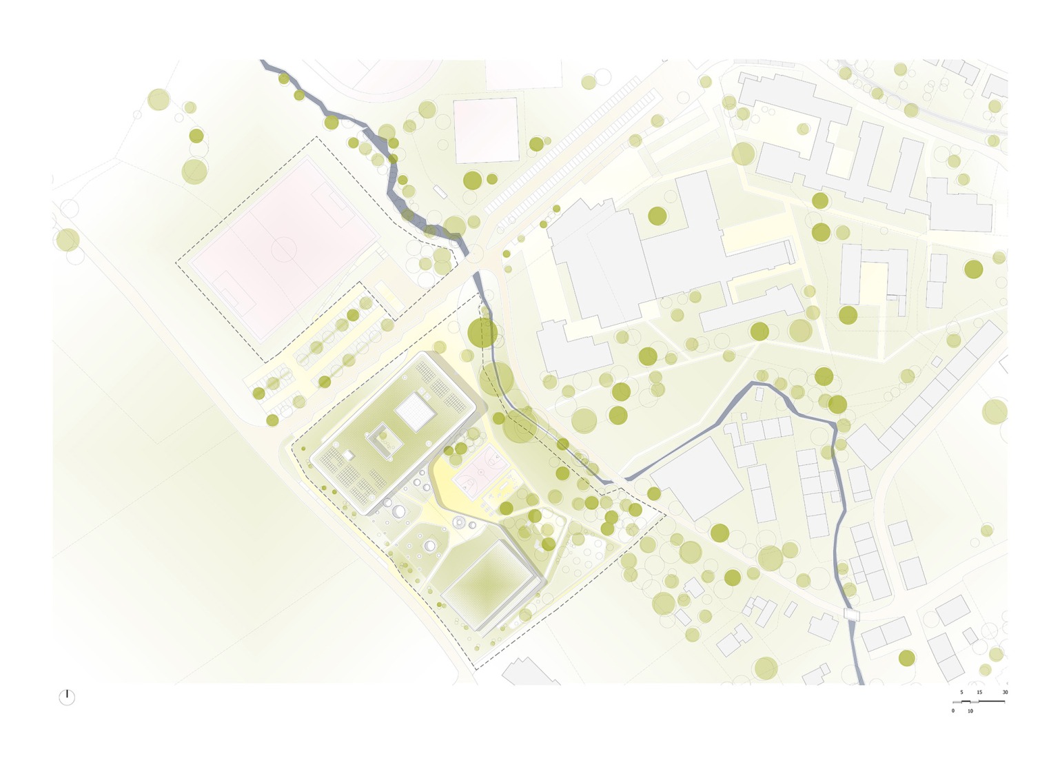 Site plan. "Staatliche Realschule Kemnath" by ALN + Gutiérrez-delaFuente.