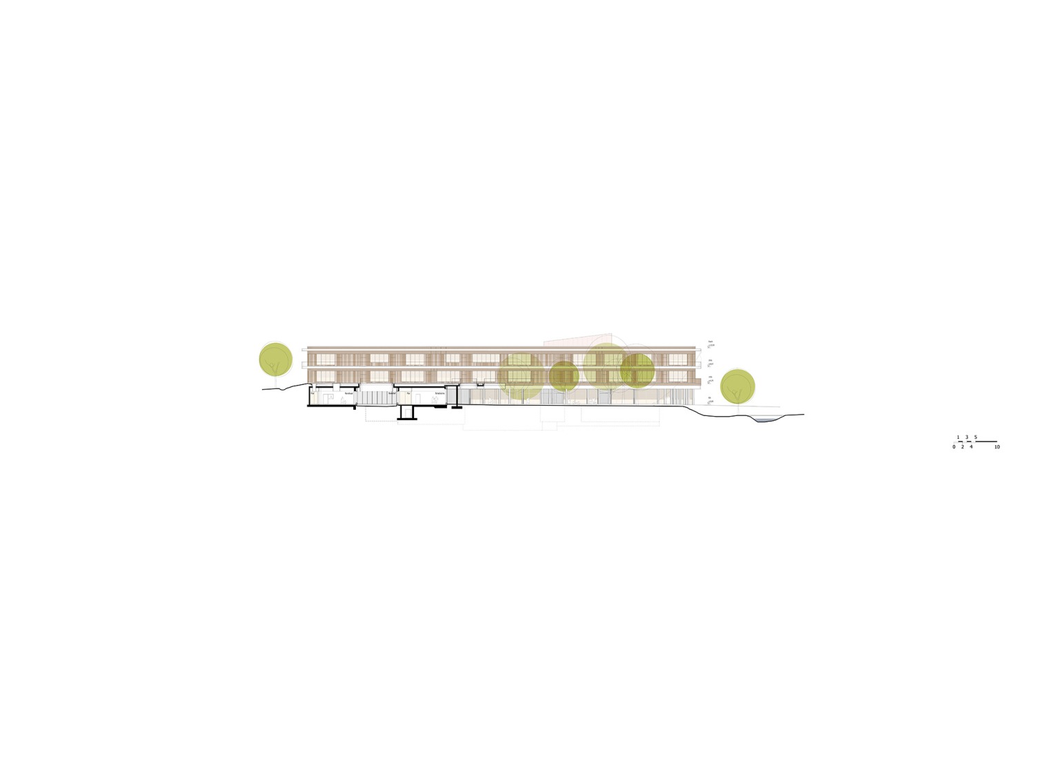 Section. "Staatliche Realschule Kemnath" by ALN + Gutiérrez-delaFuente.