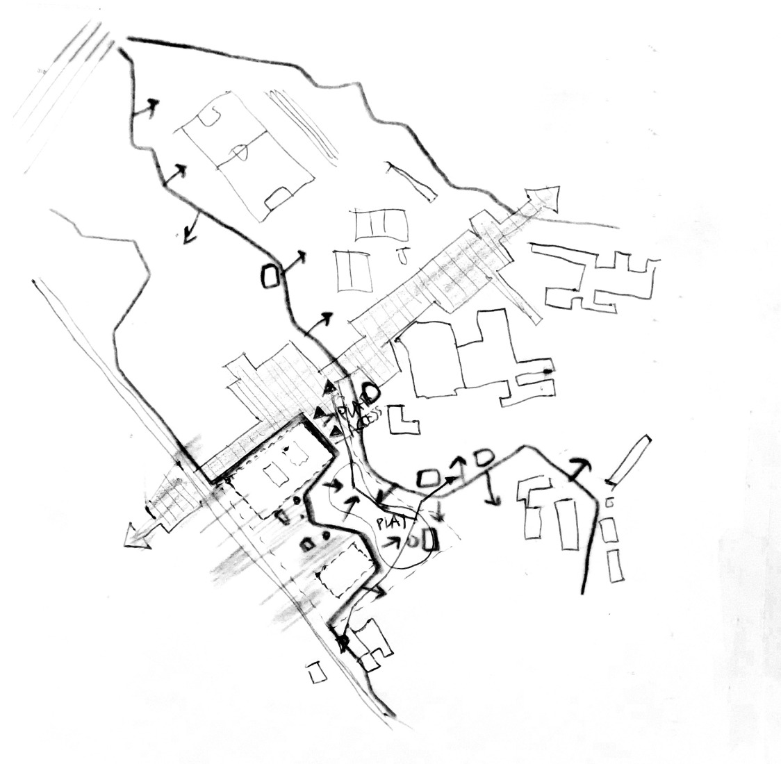 Sketch. "Staatliche Realschule Kemnath" by ALN + Gutiérrez-delaFuente.