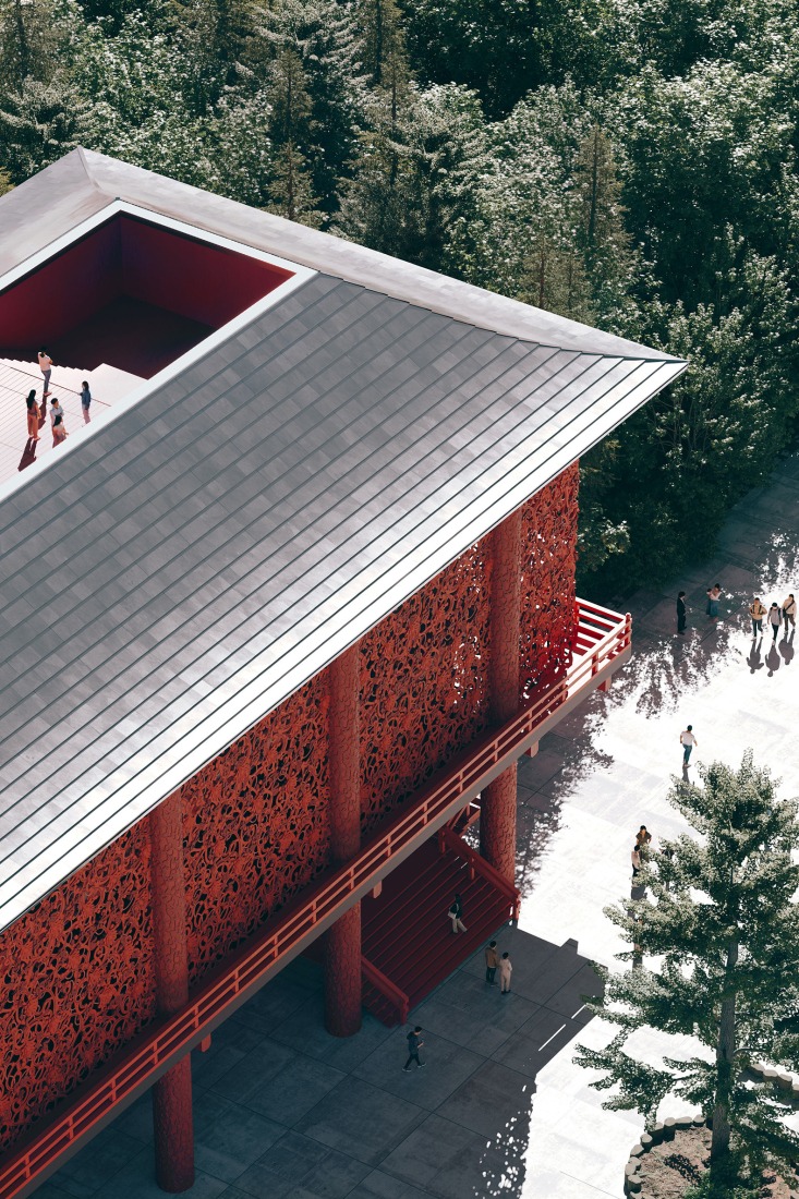 Visualización. Museo del Tesoro de Sensoji por ATTA.