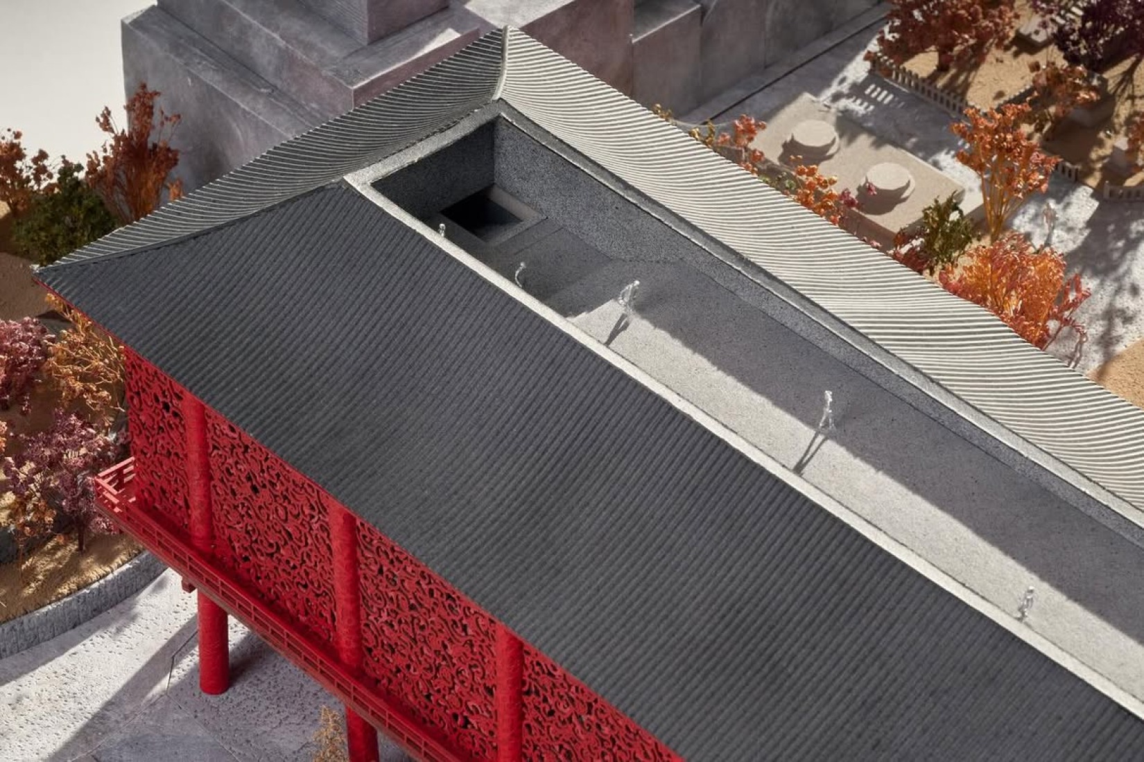 Maqueta. Museo del Tesoro de Sensoji por ATTA. Fotografía por Frans Parthesius.