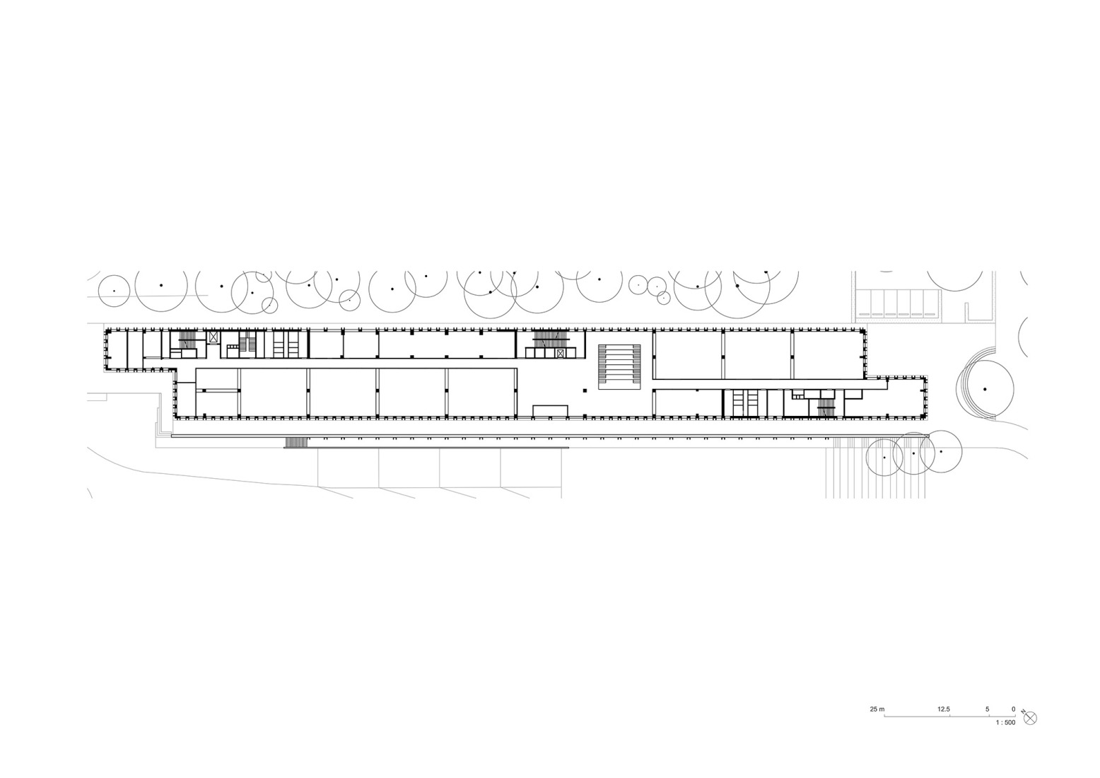 La Grande Orangerie ground floor plan. IXCAMPUS by Baumschlager Eberle Architekten + SAME.