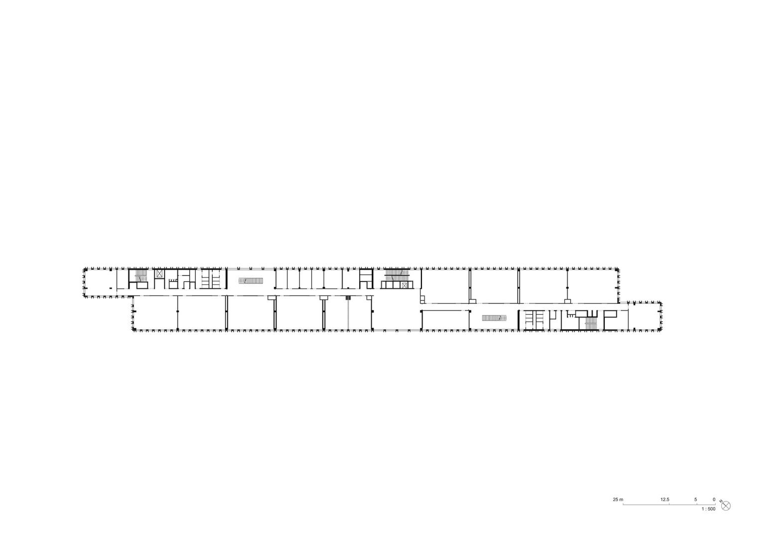 La Grande Orangerie first floor plan. IXCAMPUS by Baumschlager Eberle Architekten + SAME.